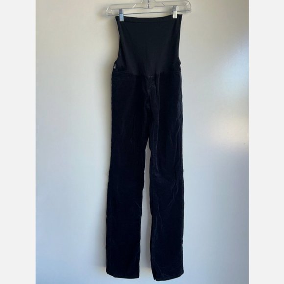 A Pea in the Pod Adriano Goldschmied Black Corduroy Pants Size 28R (Inseam 33") - Picture 1 of 12